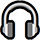 Headphone icon for free pronunciation video narration
