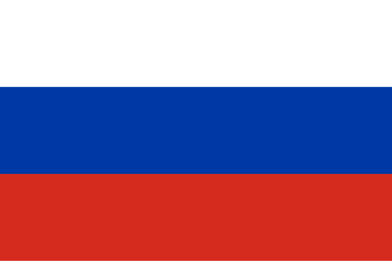 Flag of Russia representing Russian as native language