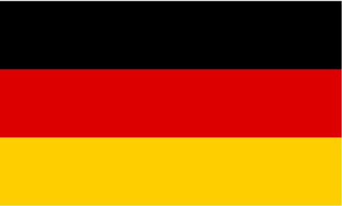 Flag of Germany representing German as native language