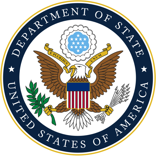 U.S. Department of State American English program logo