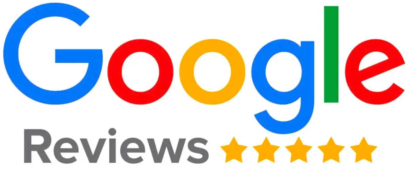Google Reviews 5-star rating graphic for Packard Communications